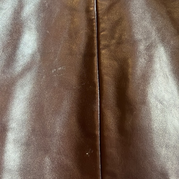Vintage Bebe leather jacket leather buttons Brown Medium - Picture 7 of 16
